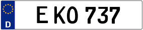 Trailer License Plate